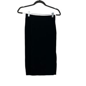 Black Side Slit Skirt Bodycon S